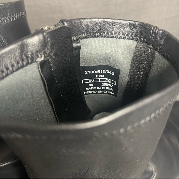 Zara Vegan Leather Booties - Picture 8 of 12